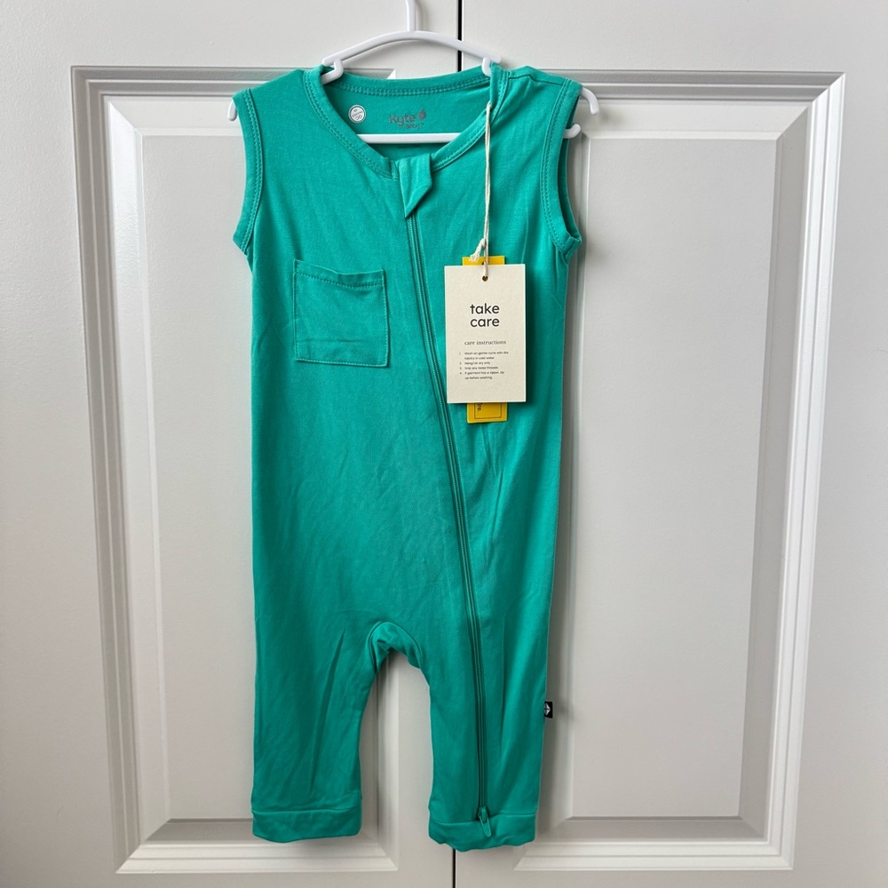 Kyte Baby Caribbean Bamboo Sleeveless Zip Romper